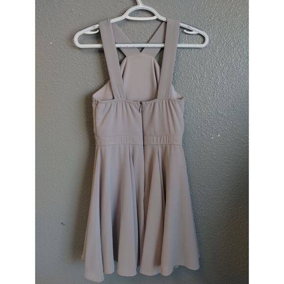 Lulu's Forevermore Gray Halter Skater Dress Size XSmall - Picture 12 of 16